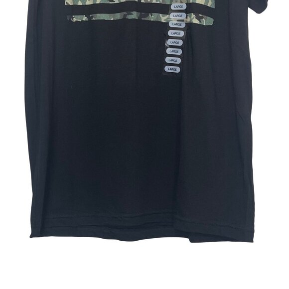 American Apparel Graphic Tshirt Mens Large Black New Camo Flag Patriotic - Picture 4 of 7